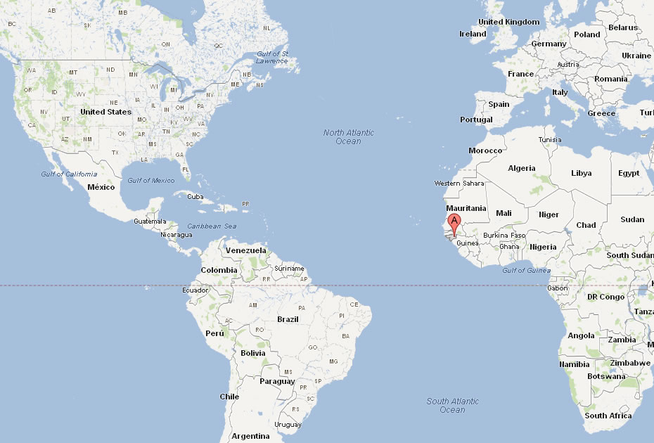 map of guinea bissau world